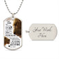 My Son| This Old Lion - Dog Tag Military Chain