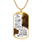 My Son| This Old Lion - Dog Tag Military Chain