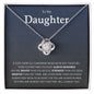 My Daughter| Always Remember - Love Knot Necklace